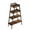 Brown, variant on VECELO 4-Tier Metal Ladder Shelf, Storage Bookshelf Furniture Storage Rack Shelves, Plant Flower Stand for Living Room/Home/ Office, White