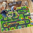 thumbnail image 1 of Kids Rug Car Play Rug, Kids Racing Game Carpet Toy Car Game Carpet Suitable for Playroom Classroom Bedroom, 1 of 5