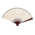 thumbnail image 6 of Traditional Japanese Style Hand Fan for Dance Wedding Party Performance, Lightweight Portable Folding Fan with Red Frame and Cloth Panel, Decorative Cultural Accessory Gift for Adults, 8 Inch, 6 of 6
