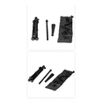 thumbnail image 4 of 29.5In-45.3in Baseball Softball Batting Tee for Hitting Height Adjustable Practice Training Travel Tee Ball Stand,1 x Batting Tee (Not Included Baseball),Black, 4 of 7