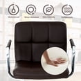 thumbnail image 4 of YRLLENSDAN Tall Bar Stools Set of 2 High Bar Chairs with Armrest Kitchen Bar Stools Swivel Adjustable Bar Stool Leather Island Chairs Set of 2 Counter Height Bar Stools with Back,Brown, 4 of 8