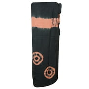 Mogul Womens Batik Print Wrap Skirts Black Tie Dye Wrap Around Maxi Long Skirt