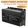 thumbnail image 2 of Pure Sine Wave Power Inverter 1500W Car Power Inverter DC 12V To AC 220/230 Pure Sine Wave Sin Sinus Wave Inverter 12V 220 Voltage Converter For Car ,Wide Usage, 2 of 7