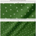 thumbnail image 2 of Soimoi Green Cotton Poplin Fabric Heart & Love Text Print Fabric by the Yard 56 Inch Wide, 2 of 7