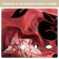 thumbnail image 6 of Lanco Floral 7 Piece Wine Gold Comforter Set , King Size , Flocking Girls Bedding , All Season Bedding Set Cozy Home Decor, 6 of 6