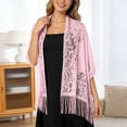 thumbnail image 1 of Elegant Lace Shawl Wrap for Weddings and Formal Occasions Sophisticated Evening Accessory for Bridesmaids and Guests Timeless Knitwork Shawl with Intricate Design, 1 of 4