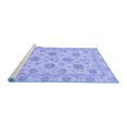 thumbnail image 2 of Ahgly Company Machine Washable Indoor Square Oriental Blue Traditional Area Rugs, 7' Square, 2 of 4