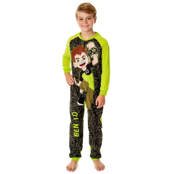 Ben 10 Boys' Cartoon Omnitrix Character Union Suit Footless Sleep Pajama