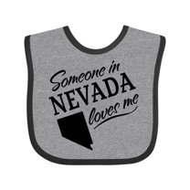Inktastic Someone in Nevada Loves Me Boys or Girls Baby Bib