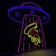 thumbnail image 3 of Glowneon Astronaut Pizza Neon Signs, Spaceman Led Sign, 3 of 4