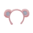 thumbnail image 2 of Diadema con orejas de oso de dibujos animados hecha a mano, accesorios para el cabello de felpa, diadema con orejas de gato para mujer, 2 of 3