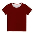 thumbnail image 5 of Shirts for Girls 10-12 White Round Neck Tshirt for Girls Short Sleeve Shirts for Teens Pack Solid Color Tees for Boys Girls Blouse Size 8 items ordered by me, 5 of 5