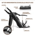 thumbnail image 4 of Multiherramienta Alicates Multiusos, TBONEEY Herramienta Multiusos Multifuncional plegables alicates acero inoxidable Navaja Suiza Alicate Destornillador Herramienta Multifuncional, 4 of 5