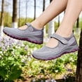 thumbnail image 6 of BERANMEY Women‘s Slip-On Walking Shoes – Easy On/Off with Hook & Loop Comfort-Focused Athletic Sneakers for Women Non-Slip Casual Shoes for Travel Work Outdoor, 6 of 7