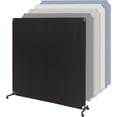 thumbnail image 1 of ZXNYH Rolling Room Divider Wall - Made in North America (6' L x 6' H, Gray) Partition Room Dividers, Temporary Wall, Office Divider, Privacy Screen, Wall Divider & Room Divider Screen, 1 of 3