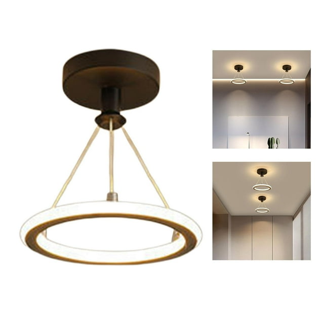 Modern LED Ceiling Lights Decorative Lighting Fixtures for living Room Bedroom Black