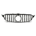 thumbnail image 3 of Front Bumper Grill, Guard Front Mesh Grille Anti Fading Decorative Protection  For Car Modification Gloss Black, + Black, 3 of 8