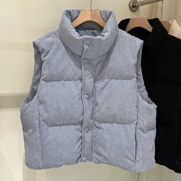 Chaqueta y abrigo informal sin mangas con capucha y cuello alto con bolsillo para mujer Chaqueta/chaqueta informal sin mangas con capucha y cuello alto para mujer