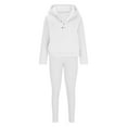 thumbnail image 3 of Hueook 2 Piece Sets For Women Dressy Women Sweat Suit Hoodie And Leggings Casual And Comfortable Sweatshirt 3 Piece Suit White S, 3 of 6