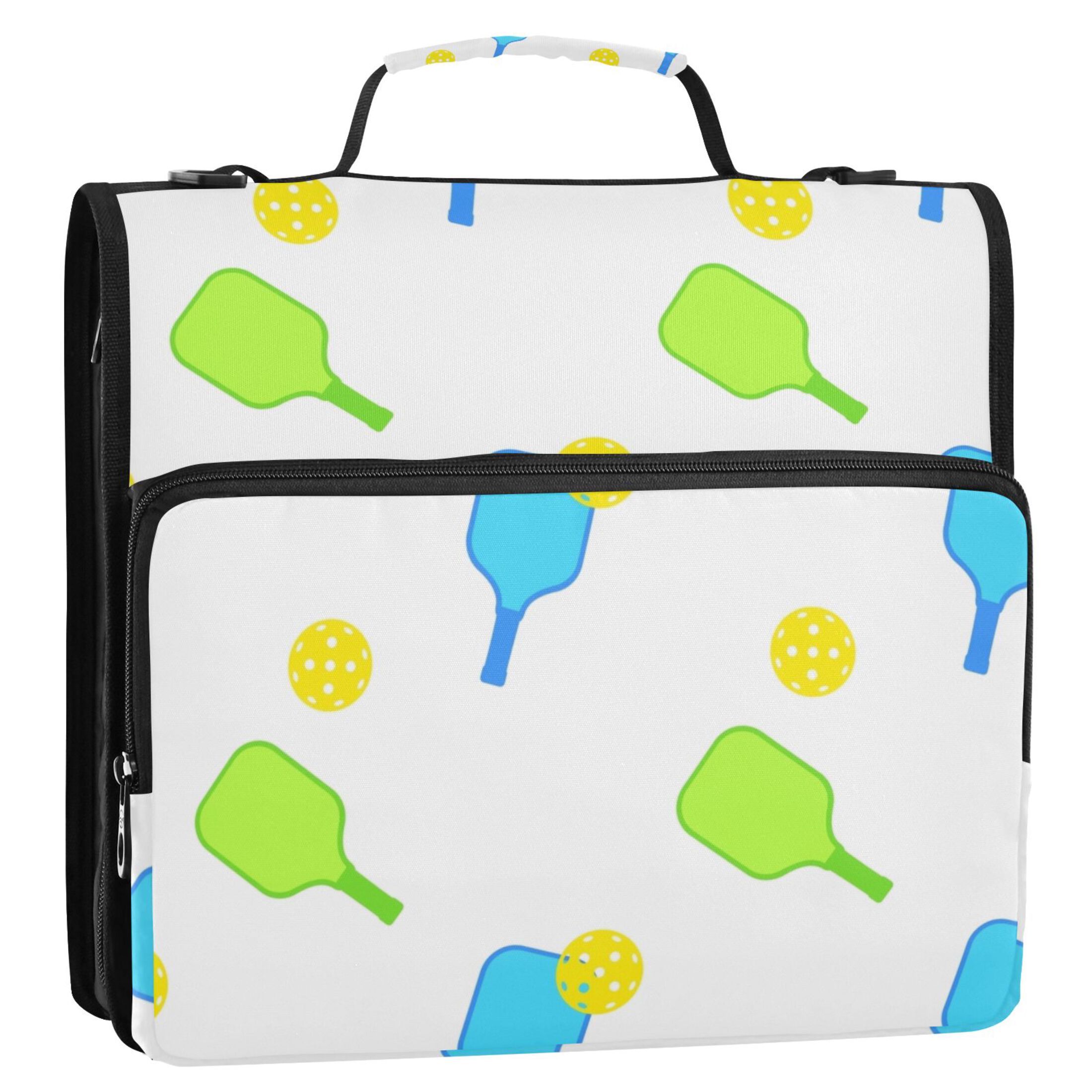 ALAZA Zipper Binder Pickle Balls 3 Ring Trapper Keeper File Folder Organizer Bag