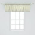 thumbnail image 2 of Ambesonne Geometric Window Valance, Tile Style Squares, 54" X 18", Pale Yellow Pale Grey, 2 of 3