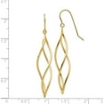 thumbnail image 3 of 14K Yellow Gold Polished Long Twisted Dangle Earrings (51 X 10) Made In United States tl832, 3 of 5