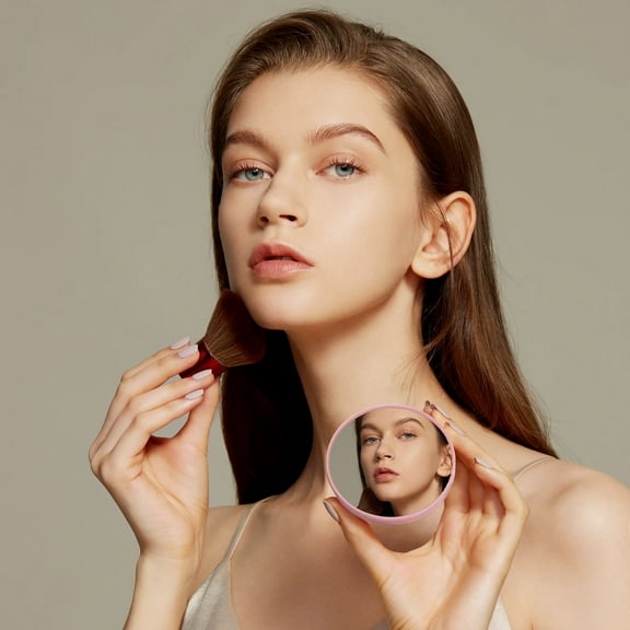 Makeup Mirror, Magnifying Mirror, 30x Magnification Mirror with Suction Cups and Makeup Tweezers, Compact 3.5 Inch Portable Beauty Mirror Kit for Precise Makeup Application