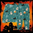 thumbnail image 2 of Tisuna Kids Halloween Pajamas Set For Boys Graphic Print Long Sleeve Tops Pants Loungewear Teen Youth Lightweight Soft Festival Party Homewear Set Green Size 2-3 Years, 2 of 3