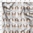 thumbnail image 3 of Soimoi Polyester Crepe Fabric Deer Animal Print Fabric by The Yard 42 Inch Wide, 3 of 5