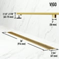 thumbnail image 4 of Vigo Vg07003 36" Linear Shower Drain, 4 of 10