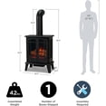 thumbnail image 2 of Real Flame Foster 25" Electric Fireplace in Black, 2 of 6