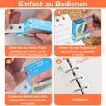 thumbnail image 4 of Loose Leaf Protection, Hole Reinforcement Stickers for Repair Punched Holes, Waterproof High Viscosity Adhesive Ensures Durability and Long Service Life, Perfect for Office and, 4 of 8