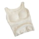 thumbnail image 1 of Chaleco térmico mullido de la felpa de las camisetas sin mangas de la cosecha de la ropa de descanso de las mujeres del invierno con el cojín del sujetador, 1 of 6
