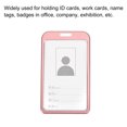 thumbnail image 6 of Uxcell 9.5x5.8cm Vertical Aluminum Badge Holder with Metal Hook Lanyard Rose Gold Tone, 6 of 7
