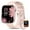 Pink, variant on Mingdaln 1.85-inch Men Womens Smartwatch,with Bluetooth Answer/Make Calls/120+Sports Modes/10 Days Standby, rugged IP68 Waterproof Fitness Tracker Fits for Android Iphone Devices, perfect gift（Pink）