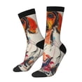 thumbnail image 1 of Balery Colorful Dachshund Art Calcetas Largas con Estampado para Hombre y Mujer – Suaves y Transpirables, Talla Única (US 5-11), 1 of 6