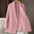 thumbnail image 5 of Rigardu coats for women Women's Casual Solid Color Suit Jacket Lapel Keep Warm And Slim Loose Long Sleeve Fashion Cardigan Coat coats for women trendy, 5 of 6
