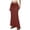Z312 Brick Red, variant on Landzoo Women'S Skirts Solid Color Elastic Waist With Drawstring Summer Comfortable Women Fish Tail Skirt Size L Red