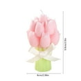 thumbnail image 3 of Tulip Bouquet Scented Soy Wax Candle, Floral Shaped Gift Ornament and Home Decor, Decorative Table Centerpiece Candle, Thoughtful Present for Special Occasions, Elegant Candle for Any Room, 3 of 6