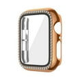 thumbnail image 4 of Dwitch Bling Band+Full Case Compatible with Apple Watch Series 6/5/4/SE 44mm for Women Girls,Glitter Diamond Metal Adjustable Bracelet Band & Cover for iWatch Series 6/5/4/SE 44mm,Rosegold Strap+Case, 4 of 8