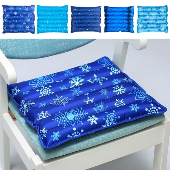 Wzzjkit Thickened Ice Cushion Water Cooling Seat Cushion for Office Chair & Car Seat Cushion, Soft Summer Ice Water Pad for Children, Student, Travel