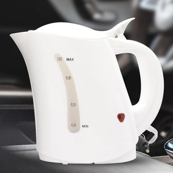 Hervidor eléctrico para coche de 1000ml, de calefacción, agua caliente, tetera para café, tetera de viaje para camión, tetera para camión, agu 24V 250W Soledad Hervidor eléctrico de coche