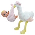 thumbnail image 2 of Magic Nursery: 8" Special Delivery Set - Pink - Posable Newborn Baby Doll, Large Plush Stork, Bottle, Hard Body, New Adventures, Toddler & Kids Age 2+, 2 of 6