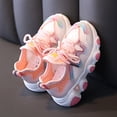 thumbnail image 4 of Yindaity Boys Girls Sneakers Little Girl & Big Girl Beaded Low Court Sneaker Pink,6, 4 of 5