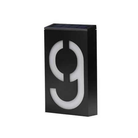 

enquiret Digital Solar Doorplate Light Large Size Unplugged Villa Lamp Lighting Led Decoration Landscape Evening Plate Plaque Number 9