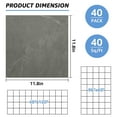 thumbnail image 2 of 40 Sheet Vinyl Flooring 12x12 Inch Peel and Stick Floor Tile Waterproof Grey Marble Vinyl Floor Tiles Clearance Self Adhesive Floor Tiles Sticky Laminate Flooring Stick on Bathroom Kitchen RV, 2 of 12