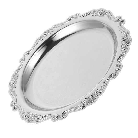 GETAJGHSD 1Pack Tiered Serving Tray In Silver For Large Scale Food Presentation