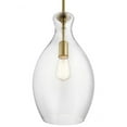 thumbnail image 2 of 1 Light Contemporary Large Bell Shade Pendant Light Fixture with Clear Glass-Olde Bronze Finish Bailey Street Home 147-Bel-2611332, 2 of 6