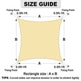thumbnail image 4 of Easy-Going 10' x 13' Beige Rectangle Shade Sail, Easy to Clean, 4 of 7