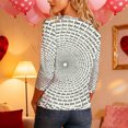 thumbnail image 6 of Ruimatai Women's Casual 3/4 Sleeve Round Neck Top Blouse Soft Stretch Comfortable Everyday Wear Fashion Shirt, 6 of 7